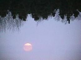 Moonset over 5 Mile Point