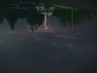 Lightning over a Keweenaw Cabin