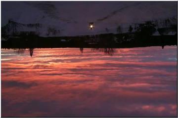 Keweenaw Snowmobile Sunset