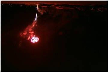 Fireworks at Mt. Ripley