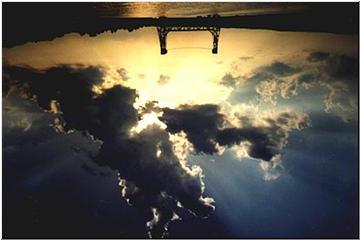 Lift bridge, awesome sky