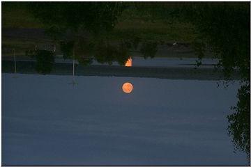 Moonrise over Torch Lake