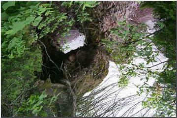 Natural bridge in the rocks